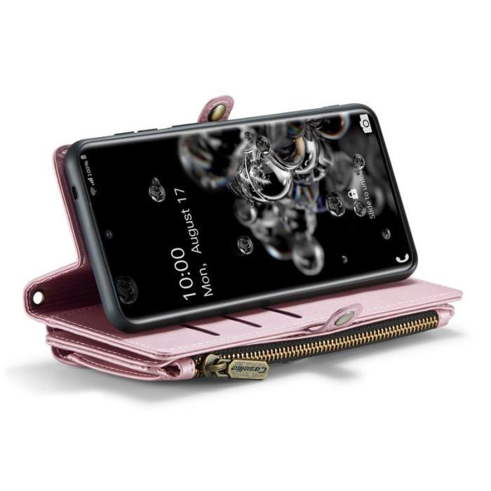 Caseme - CASEME C36 Läderfodral för Samsung Galaxy S20 Ultra - Rosa
