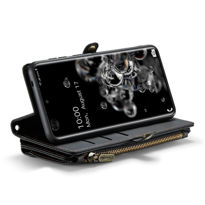 Caseme - CASEME C36 Läderfodral för Samsung Galaxy S20 Ultra - Svart