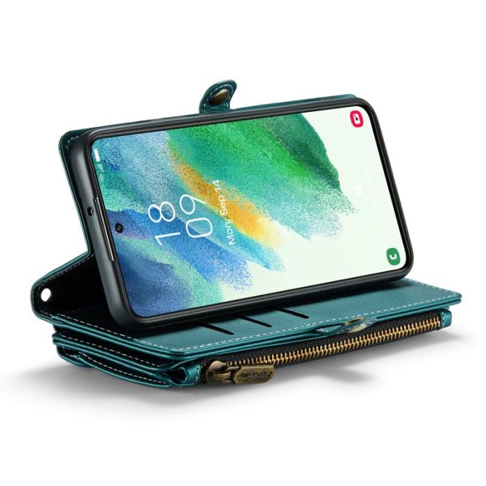 Caseme - CASEME C36 Läderfodral för Samsung Galaxy S21 FE 5G - Grön