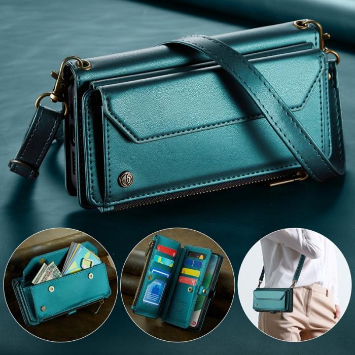 Caseme - CASEME C36 Läderfodral för Samsung Galaxy S21 FE 5G - Grön