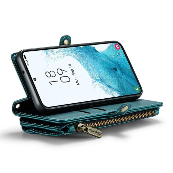 Caseme - CASEME C36 Läderfodral för Samsung Galaxy S22+ 5G - Grön