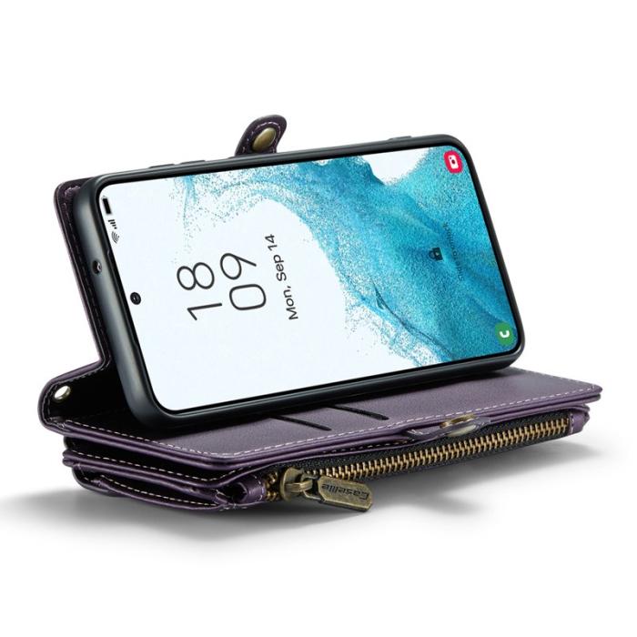 Caseme - CASEME C36 Läderfodral för Samsung Galaxy S22+ 5G - Lila