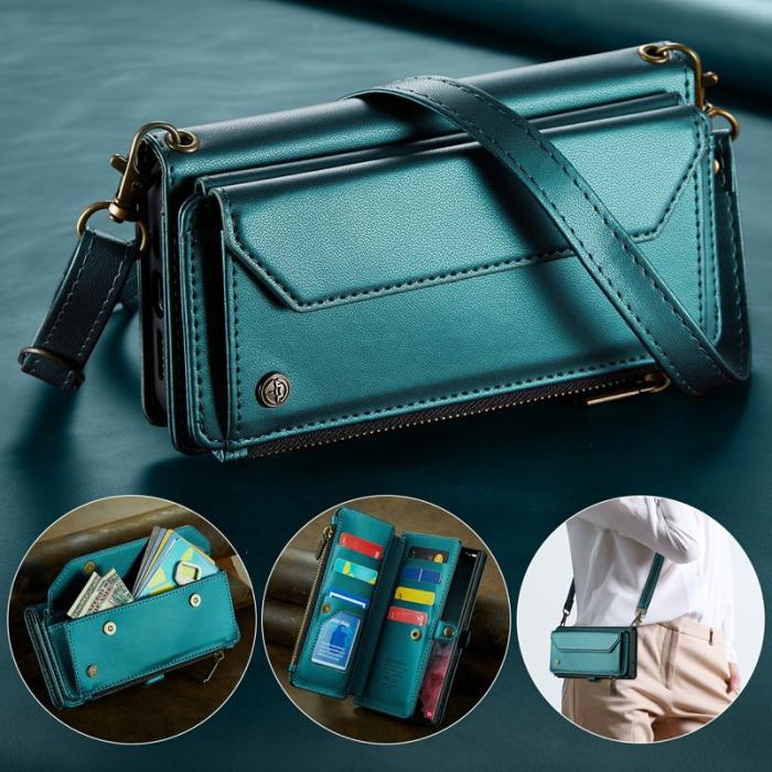 Caseme - CASEME C36 Läderfodral för Samsung Galaxy S22 Ultra 5G - Grön