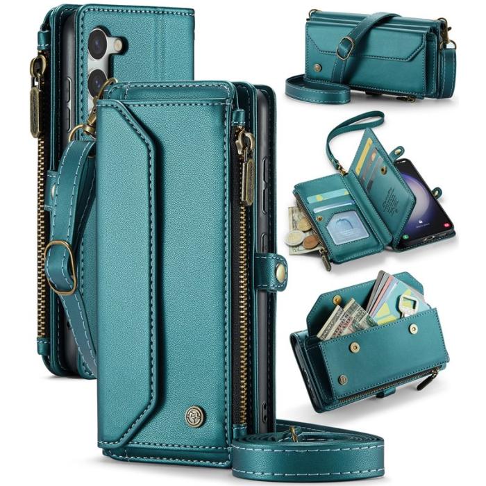 Caseme - CASEME C36 Läderfodral för Samsung Galaxy S23 - Grön