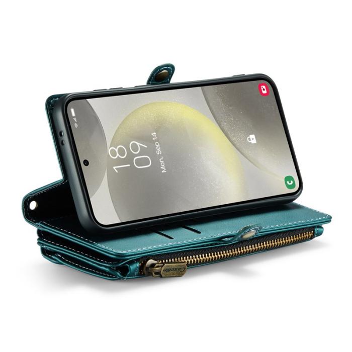 Caseme - CASEME C36 Läderfodral för Samsung Galaxy S24+ - Grön