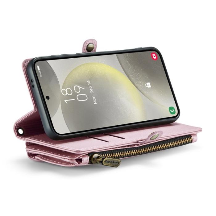 Caseme - CASEME C36 Läderfodral för Samsung Galaxy S24+ - Rosa