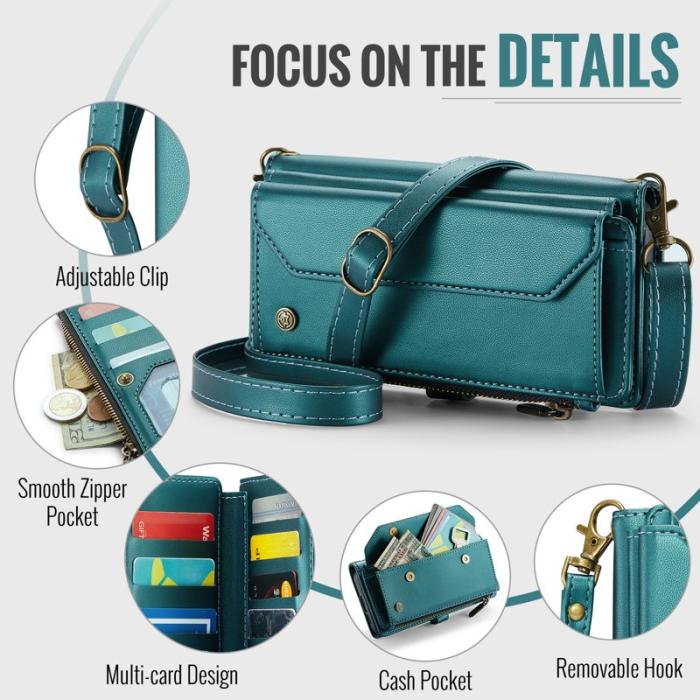 Caseme - CASEME C36 Läderfodral för Samsung Galaxy S25 FE - Grön