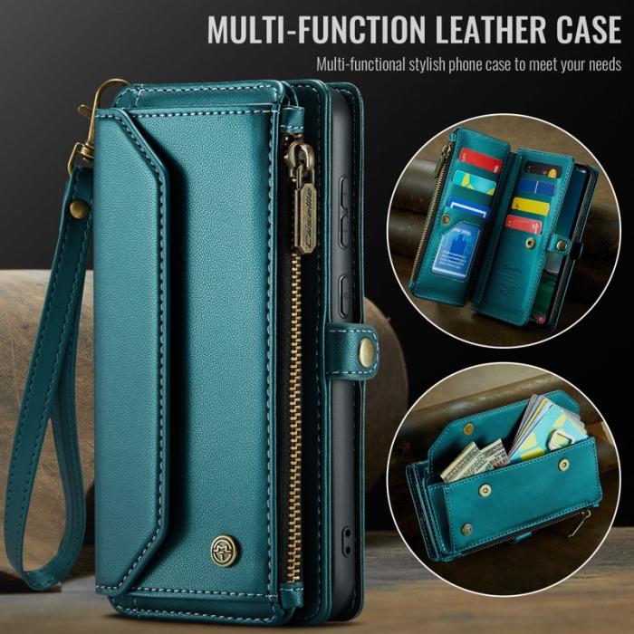 Caseme - CASEME C36 Läderfodral för Samsung Galaxy S25 FE - Grön