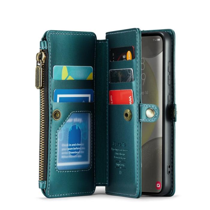 Caseme - CASEME C36 Läderfodral för Samsung Galaxy S25+ - Grön