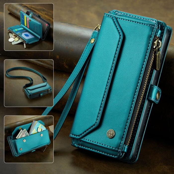 Caseme - CASEME C36 Läderfodral för Samsung Galaxy S25+ - Grön