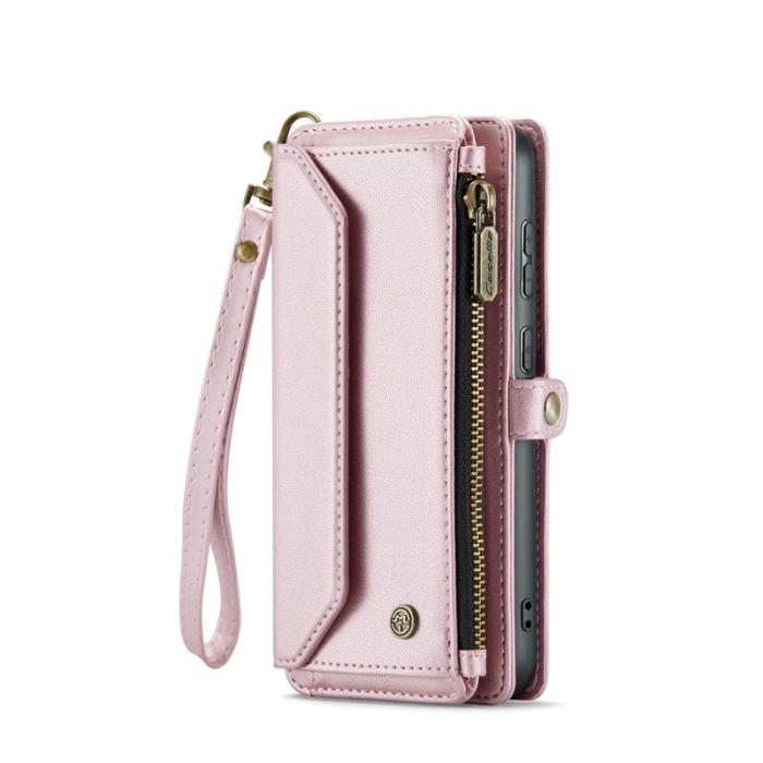 Caseme - CASEME C36 Läderfodral för Samsung Galaxy S25 - Rosa