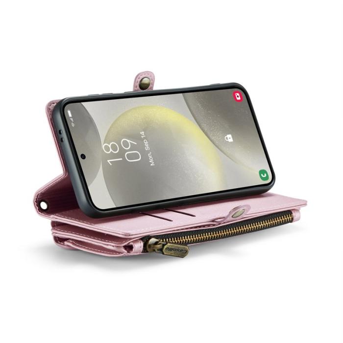 Caseme - CASEME C36 Läderfodral för Samsung Galaxy S25 - Rosa