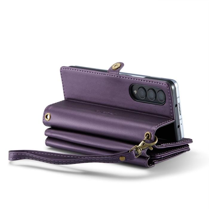 Caseme - CASEME C36 Läderfodral för Samsung Galaxy Z Fold3 5G - Lila