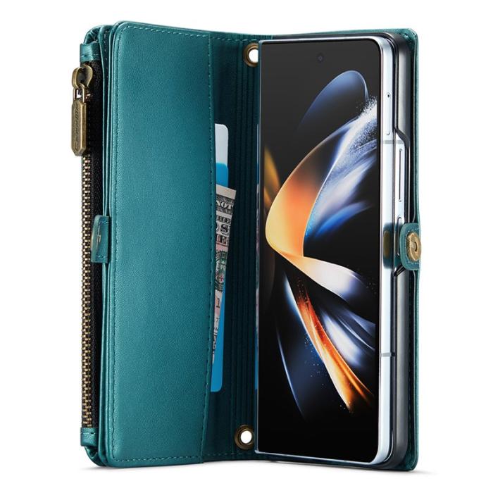 Caseme - CASEME C36 Läderfodral för Samsung Galaxy Z Fold4 5G - Grön
