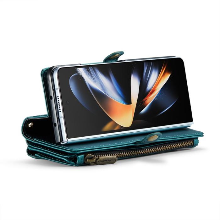 Caseme - CASEME C36 Läderfodral för Samsung Galaxy Z Fold4 5G - Grön