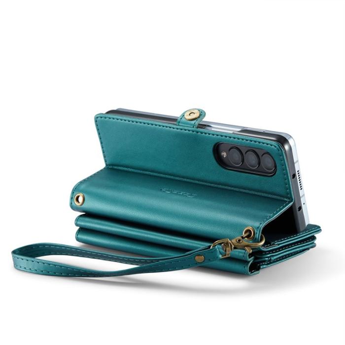 Caseme - CASEME C36 Läderfodral för Samsung Galaxy Z Fold4 5G - Grön