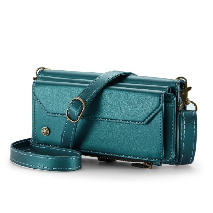 Caseme - CASEME C36 Läderfodral för Samsung Galaxy Z Fold4 5G - Grön