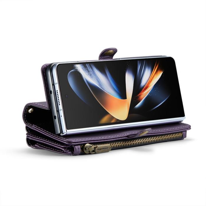 Caseme - CASEME C36 Läderfodral för Samsung Galaxy Z Fold4 5G - Lila