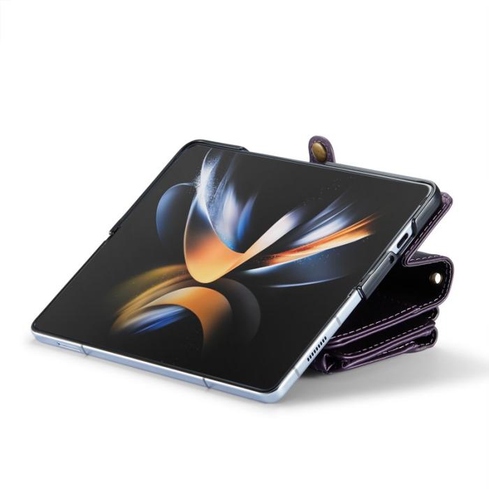 Caseme - CASEME C36 Läderfodral för Samsung Galaxy Z Fold4 5G - Lila