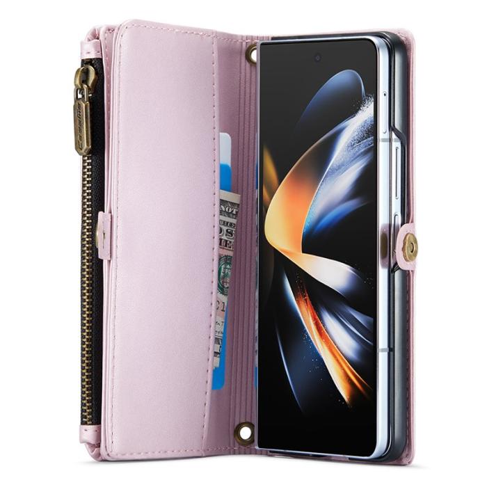 Caseme - CASEME C36 Läderfodral för Samsung Galaxy Z Fold4 5G - Rosa