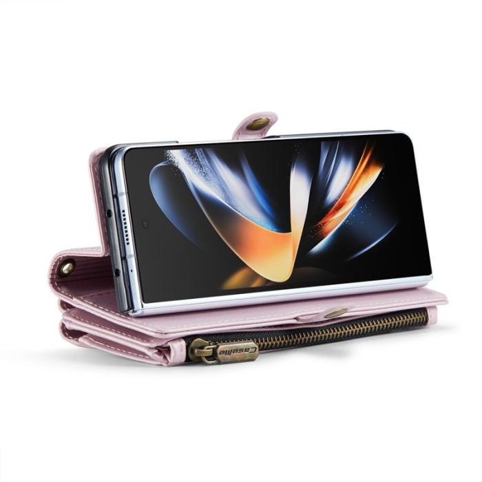 Caseme - CASEME C36 Läderfodral för Samsung Galaxy Z Fold4 5G - Rosa