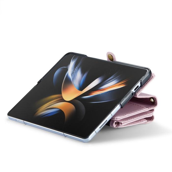 Caseme - CASEME C36 Läderfodral för Samsung Galaxy Z Fold4 5G - Rosa