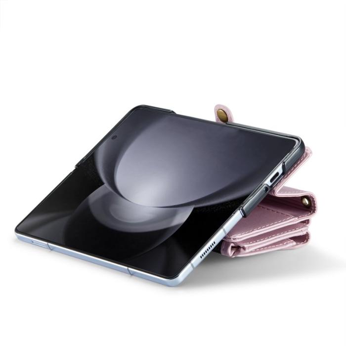 Caseme - CASEME C36 Läderfodral för Samsung Galaxy Z Fold5 - Rosa