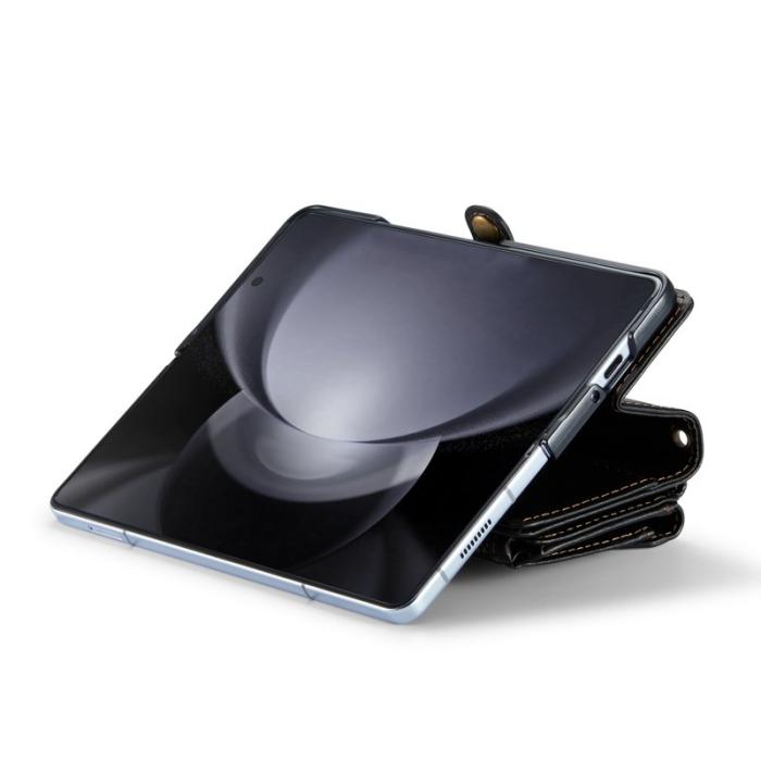 Caseme - CASEME C36 Läderfodral för Samsung Galaxy Z Fold5 - Svart