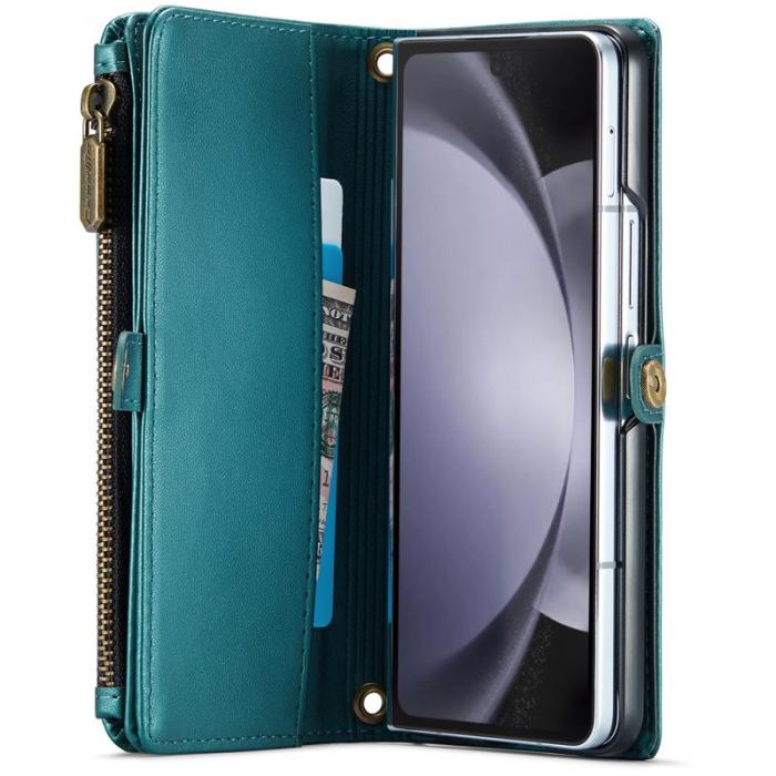 Caseme - CASEME C36 Läderfodral för Samsung Galaxy Z Fold6 5G - Grön
