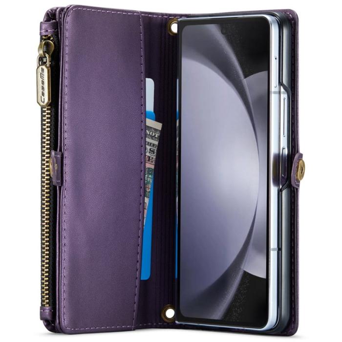 Caseme - CASEME C36 Läderfodral för Samsung Galaxy Z Fold6 5G - Lila