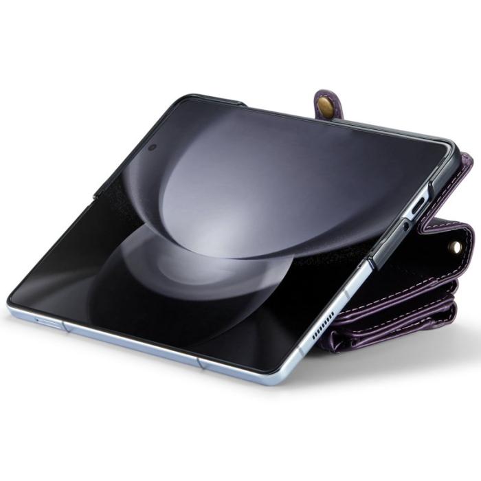 Caseme - CASEME C36 Läderfodral för Samsung Galaxy Z Fold6 5G - Lila