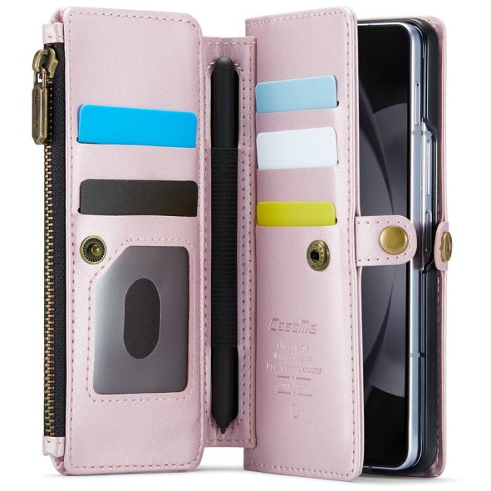 Caseme - CASEME C36 Läderfodral för Samsung Galaxy Z Fold6 5G - Roséguld