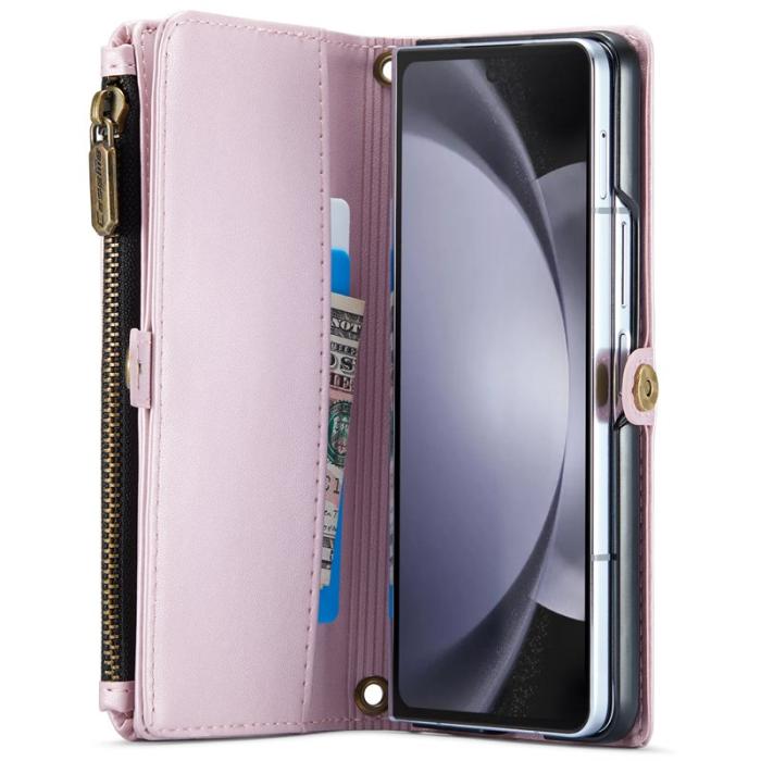 Caseme - CASEME C36 Läderfodral för Samsung Galaxy Z Fold6 5G - Roséguld