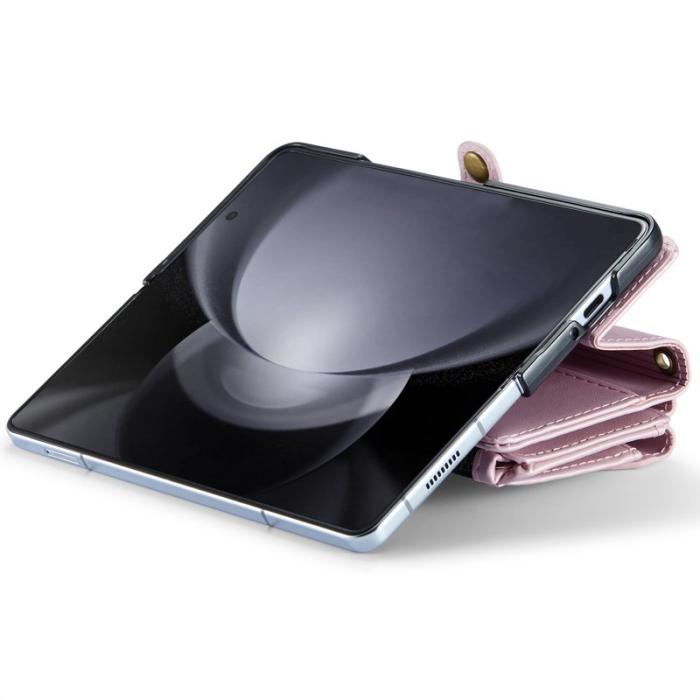 Caseme - CASEME C36 Läderfodral för Samsung Galaxy Z Fold6 5G - Roséguld