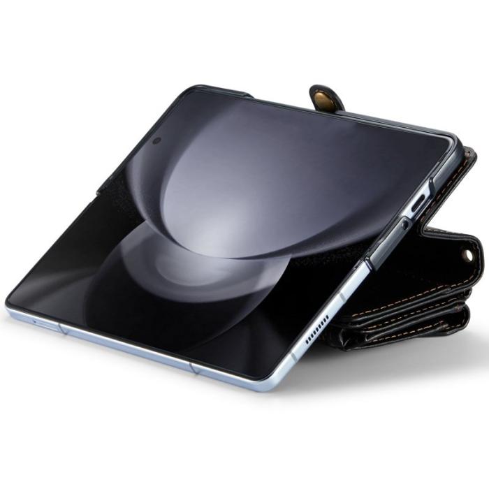 Caseme - CASEME C36 Läderfodral för Samsung Galaxy Z Fold6 5G - Svart