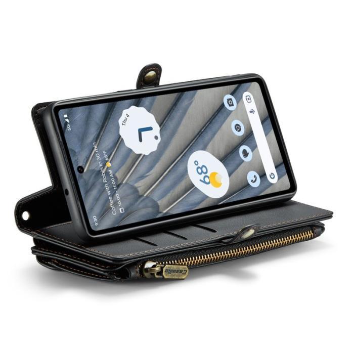 Caseme - CASEME C36 Läderfodral till Google Pixel 7a - Svart