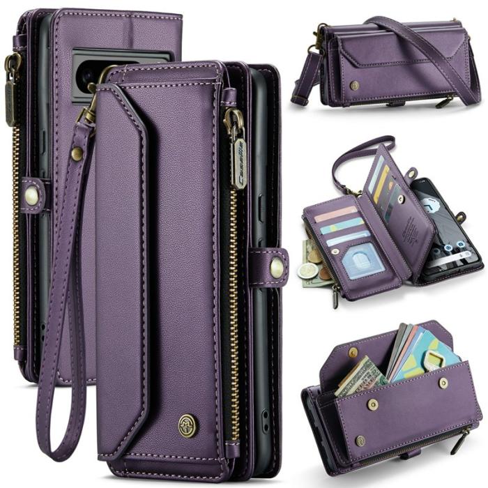 Caseme - CASEME C36 Läderfodral till Google Pixel 8 Pro - Lila