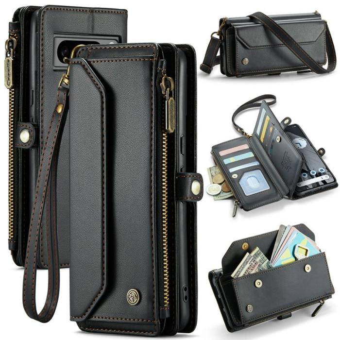 Caseme - CASEME C36 Läderfodral till Google Pixel 8 Pro - Svart