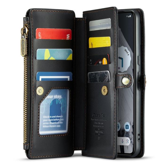 Caseme - CASEME C36 Läderfodral till Google Pixel 8 Pro - Svart