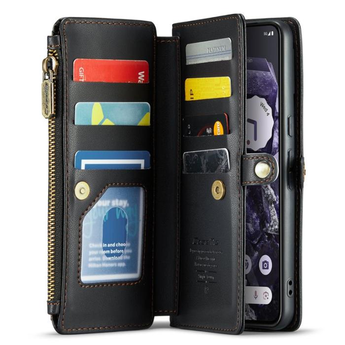 Caseme - CASEME C36 Läderfodral till Google Pixel 8 - Svart
