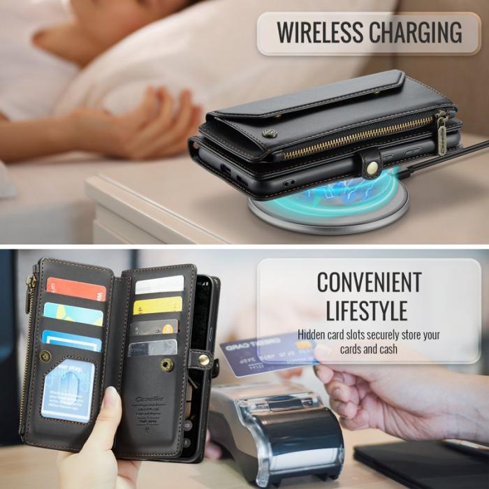 Caseme - CASEME C36 Läderfodral till Google Pixel 9a - Svart