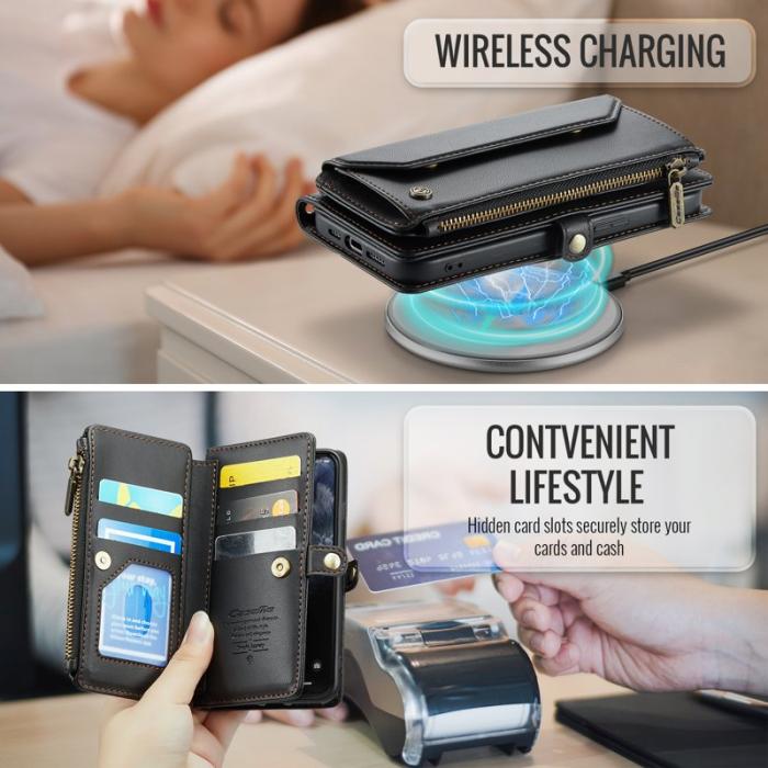 Caseme - CASEME C36 Läderfodral till iPhone 11 Pro - Svart