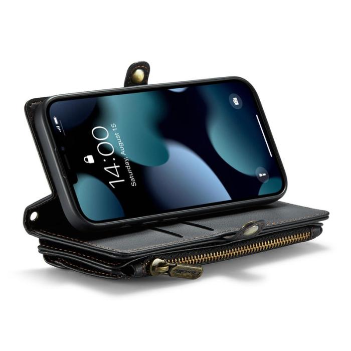 Caseme - CASEME C36 Läderfodral till iPhone 13 Pro - Svart