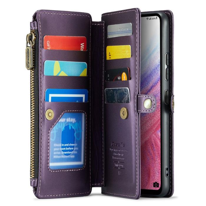 Caseme - CASEME C36 Läderfodral till Samsung Galaxy A53 5G - Lila