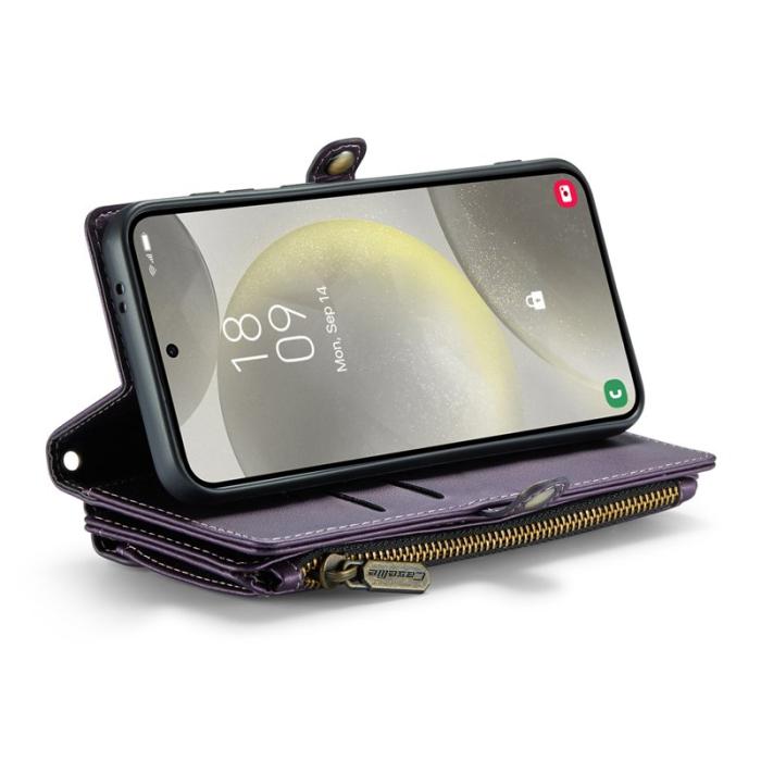 Caseme - CASEME C36 Läderfodral till Samsung Galaxy S24 - Lila