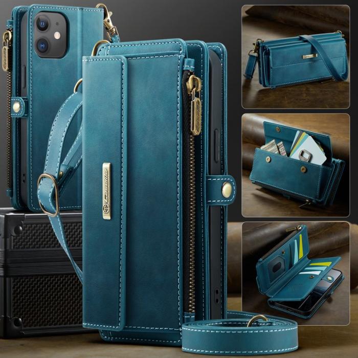 Caseme - CASEME C39 Fodral för iPhone 12 mini Läder Grön