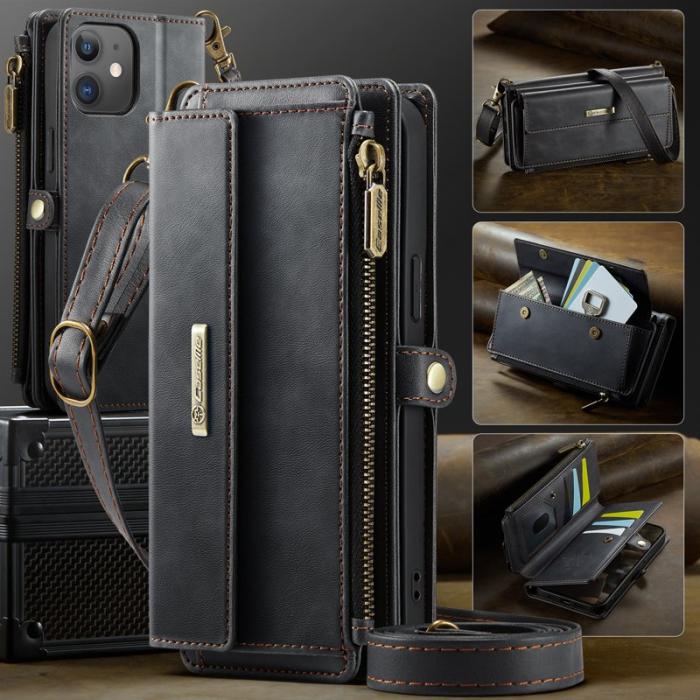 Caseme - CASEME C39 Fodral för iPhone 12 mini Läder Svart