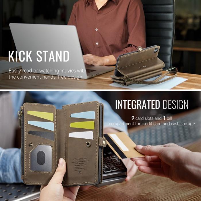 Caseme - CASEME C39 Fodral för iPhone 7/8/SE 2020/2022 Läder Brun