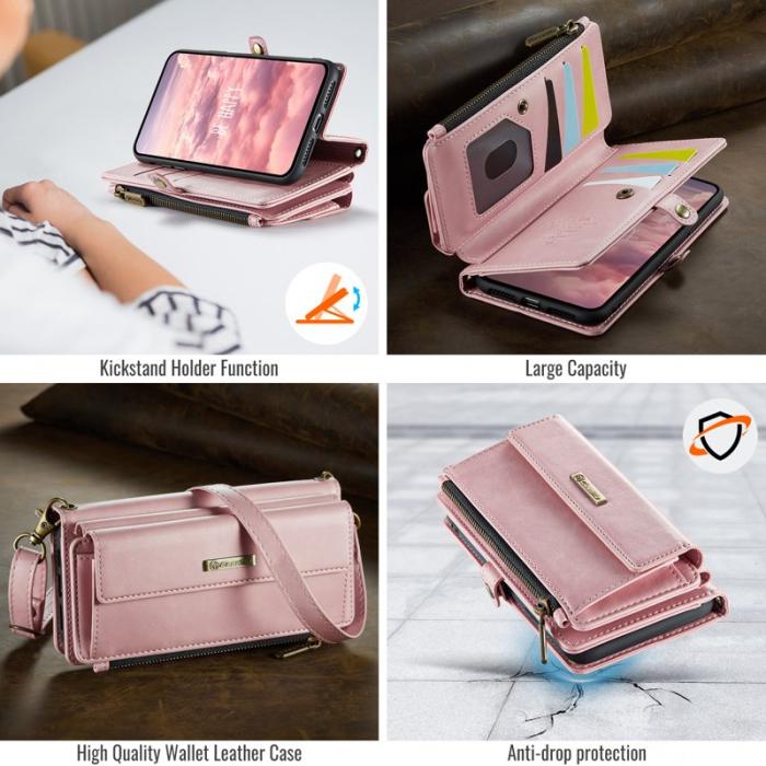 Caseme - CASEME C39 Fodral för iPhone 7/8/SE 2020/2022 Läder Rosa