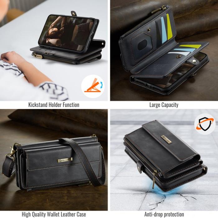 Caseme - CASEME C39 Fodral för iPhone 7/8/SE 2020/2022 Läder Svart